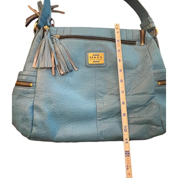 MAXX New York Handbag Blue Purse - Picture 3 of 8